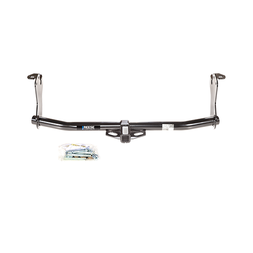 Fits 2020-2021 Mitsubishi Outlander Sport Trailer Hitch Tow PKG w/ 4-Flat Wiring Harness + Interlock Starter Kit w/ 2" Ball 1-1/4" Drop 3/4" Rise By Reese Towpower