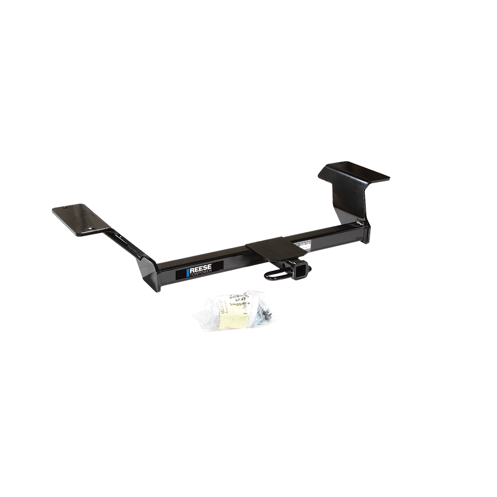 Fits 2000-2005 Buick LeSabre Trailer Hitch Tow PKG w/ 4-Flat Zero Contact "No Splice" Wiring Harness + Draw-Bar + Interchangeable 1-7/8" & 2" Balls + Hitch Cover By Reese Towpower