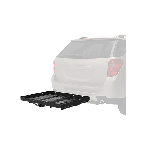 Fits 2017-2018 Holiday Rambler Vacationer XE Motorhome Trailer Hitch Tow PKG w/ Cargo Carrier + Bi-Fold Ramp + Hitch Lock By Draw-Tite