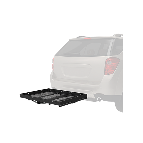 Fits 2005-2007 GMC Sierra 1500 HD Trailer Hitch Tow PKG w/ Cargo Carrier + Bi-Fold Ramp + Hitch Lock (For (Classic) Models) By Reese Towpower