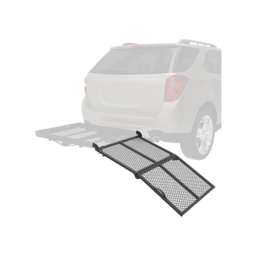 Fits 1988-2000 Chevrolet C35 Trailer Hitch Tow PKG w/ Cargo Carrier + Bi-Fold Ramp + Hitch Lock (For 2 Dr. Regular & Extended Cabs w/8 ft. Bed Models) By Reese Towpower