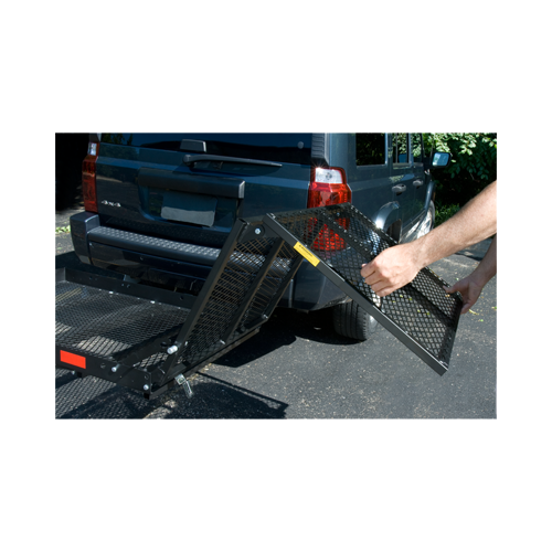 Fits 2011-2023 Thor Outlaw Motorhome Trailer Hitch Tow PKG w/ Cargo Carrier + Bi-Fold Ramp + Hitch Lock By Draw-Tite