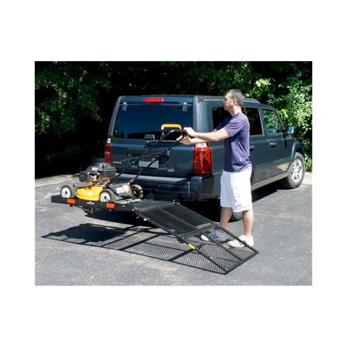 Fits 2002-2011 Gulf Stream Conquest BT Cruiser Motorhome Trailer Hitch Tow PKG w/ Cargo Carrier + Bi-Fold Ramp + Hitch Lock By Draw-Tite