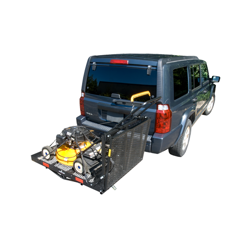 Fits 2000-2023 Winnebago Adventurer Motorhome Trailer Hitch Tow PKG w/ Cargo Carrier + Bi-Fold Ramp + Hitch Lock By Draw-Tite