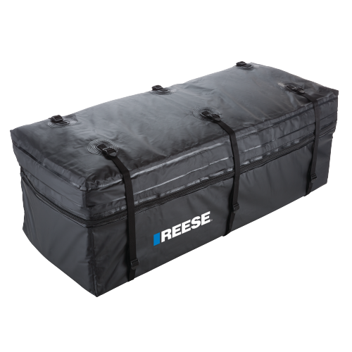 Fits 1995-2001 Dodge Ram 4000 Trailer Hitch Tow PKG w/ 48" x 20" Cargo Carrier + Cargo Bag + Hitch Lock By Reese Towpower