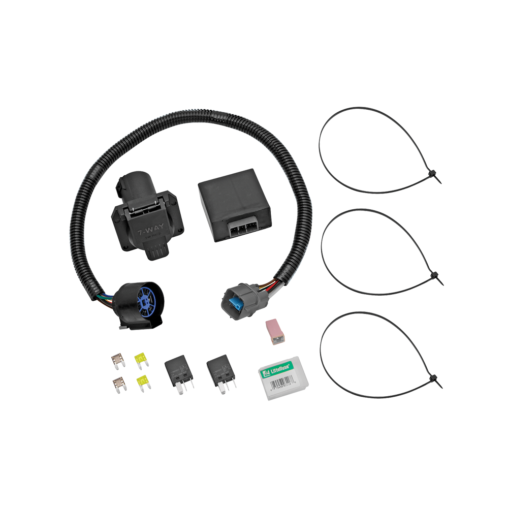 Fits 2009-2014 Honda Ridgeline 7-Way RV Wiring + Tekonsha BRAKE-EVN Brake Control + Plug & Play BC Adapter + 7-Way to 4-Way Adapter By Tekonsha