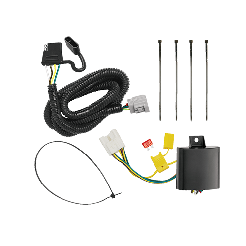 Se adapta al paquete de enganche de remolque Lexus RX450h 2010-2015 con cableado plano de 4 + kit de montaje de bola de inicio con caída de 2" y bola de 2" + bola de 2-5/16" de Draw-Tite