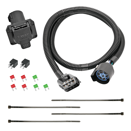 Se adapta al paquete de enganche de remolque GMC Acadia Limited 2017-2017 con control de freno piloto serie Pro + adaptador BC Plug &amp; Play + cableado RV de 7 vías + soporte de bola y caída de 2" y 2-5/16" de Draw-Tite