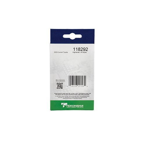 Fits 2020-2023 Toyota Highlander 4-Flat Vehicle End Trailer Wiring Harness + Wiring Bracket By Tekonsha