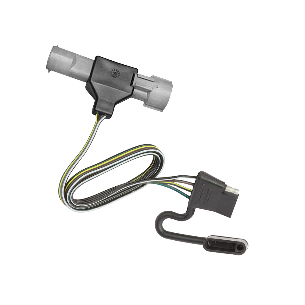 Se adapta al paquete de enganche de remolque Ford F-250 1987-1996 con 4 cables planos + soporte de bola ajustable + pasador/clip + bola de 2 pulgadas + soporte de cableado + cubierta de enganche de Reese Towpower