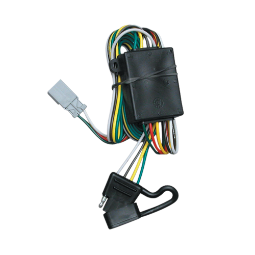 Se adapta al paquete de enganche de remolque Honda Pilot 2003-2008 con cableado plano de 4 + soporte de bola con caída de 4" + bola de 2" + bola de 2-5/16" + soporte de cableado + bloqueo de enganche + cubierta de enganche de Draw-Tite