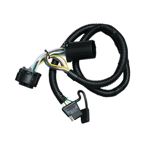 Se adapta al paquete de remolque con enganche para remolque Chevrolet Silverado 3500 HD 2011-2014 con 4 cables planos + soporte de bola triple de 1-7/8" y 2" y 2-5/16" con gancho de remolque + pasador/clip dibujar-tite