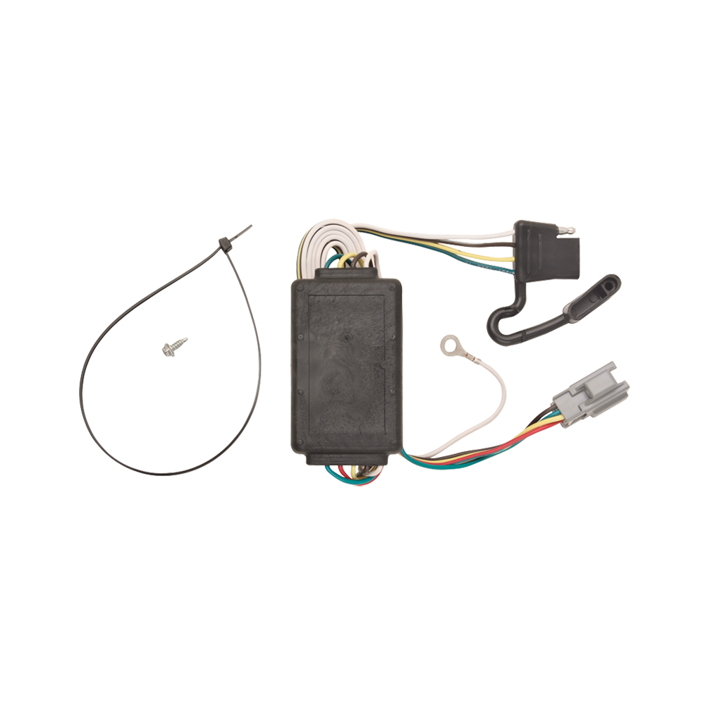 Se adapta al paquete de enganche de remolque Chevrolet Equinox 2005-2006 con arnés de cableado plano de 4 + soporte + probador de Reese Towpower