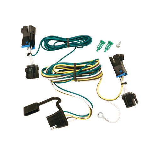 Se adapta al paquete de enganche de remolque GMC Savana 3500 2003-2023 con 4 cables planos + soporte de bola con caída de 4" + bola de 2-5/16" + soporte de cableado + bloqueo de enganche + cubierta de enganche de Reese Towpower