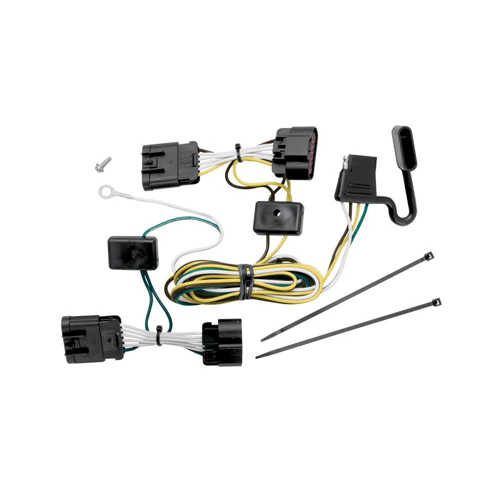 Se adapta al paquete de enganche de remolque Saturn Relay 2005-2007 con cableado de 4 planos + kit de inicio táctico de enclavamiento con caída de 3-1/4" y bola de 2" + bloqueo táctico de hueso de perro + soporte de cableado de Reese Towpower