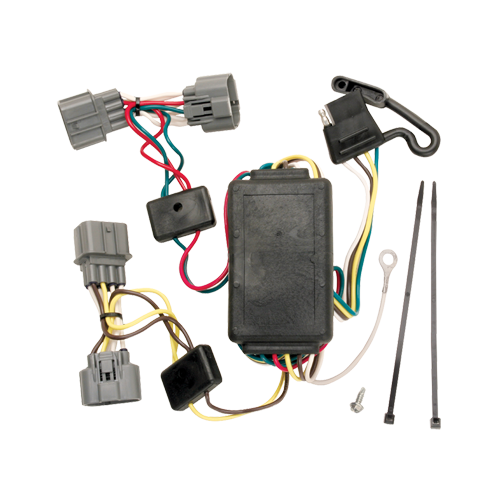 Se adapta al paquete de enganche de remolque Honda Ridgeline 2006-2014 con cableado plano de 4 + kit de montaje de bola de inicio con caída de 2" y bola de 2" + bola de 2-5/16" de Draw-Tite