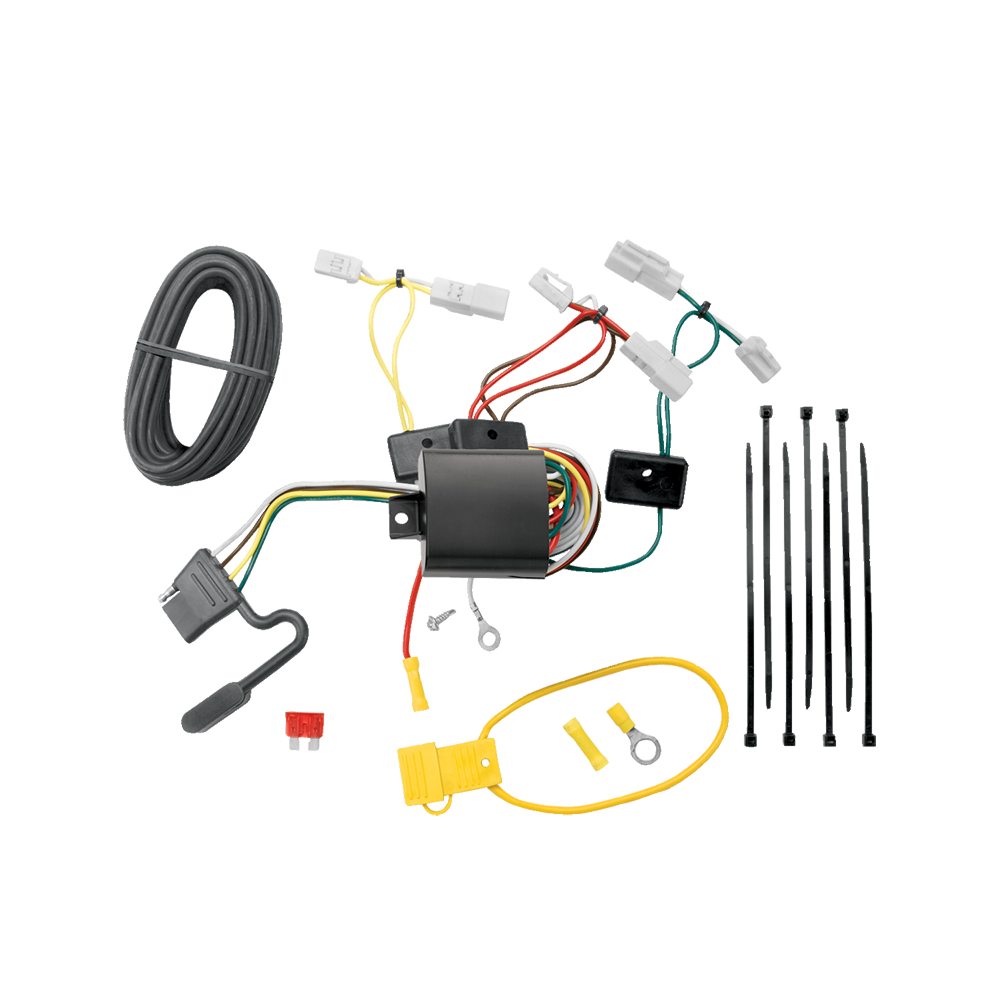 Se adapta al arnés de cableado del remolque del extremo del vehículo Mazda 3 de 4 planos 2014-2018 + soporte de cableado (para modelos Sedan) de Tekonsha