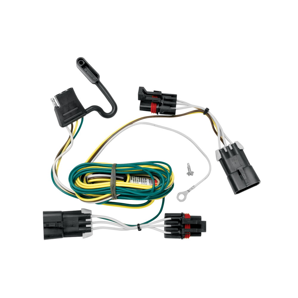 Fits 2005-2010 Chevrolet Cobalt 4-Flat Vehicle End Trailer Wiring Harness + Wiring Bracket + Wiring Tester (For Coupe, Except SS Models) By Tekonsha