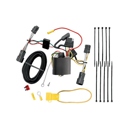 Fits 2007-2009 Hyundai Entourage Trailer Hitch Tow PKG w/ 4-Flat Wiring + Interlock Tactical Starter Kit w/ 2" Drop & 2" Ball By Reese Towpower