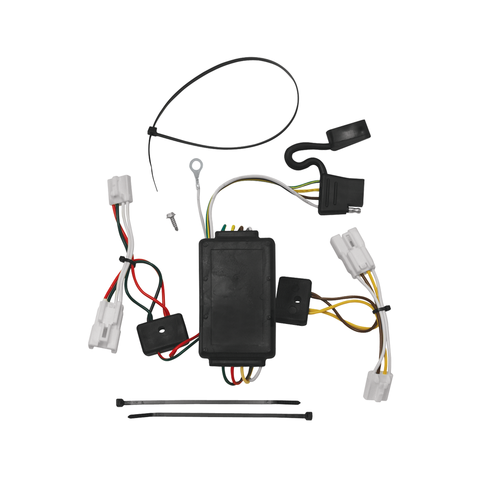 Fits 2010-2012 Hyundai Santa Fe Trailer Hitch Tow PKG w/ 6K Round Bar Weight Distribution Hitch w/ 2-5/16" Ball + Pin/Clip + Pro Series POD Brake Control + Generic BC Wiring Adapter + 7-Way RV Wiring By Reese Towpower