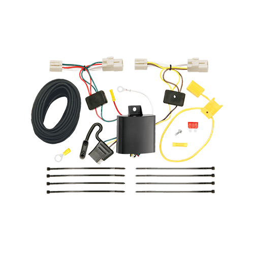 Se adapta al paquete de enganche de remolque Pontiac Vibe 2009-2010 con arnés de cableado plano de 4 + cubierta de enganche + enganche doble y cerraduras de acoplador (excluye: modelos GT) de Draw-Tite