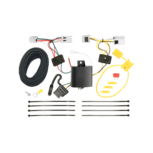 Se adapta al paquete de enganche de remolque Nissan Maxima 2009-2014 con arnés de cableado de 4 planos + barra de tracción + bola de 1-7/8" + 2" + soporte de cableado + bloqueo de enganche de Draw-Tite