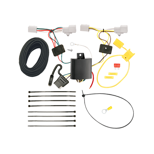 Se adapta al paquete de remolque con enganche para remolque Lexus ES350 2007-2012 con arnés de cableado de 4 planos + barra de tracción + bola de 2" + cubierta de enganche + enganche doble y cerraduras de acoplador de Draw-Tite