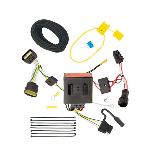Se adapta al paquete de enganche de remolque KIA Sportage 2011-2016 con arnés de cableado de 4 planos + barra de tracción + bola de 1-7/8" + 2" + soporte de cableado de Draw-Tite