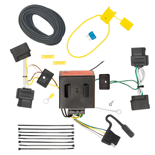 Se adapta al paquete de enganche de remolque Ford E-350 Econoline Super Duty 2008-2014 con cableado plano de 4 + soporte de bola con caída de 4" + bola de 1-7/8" de Reese Towpower