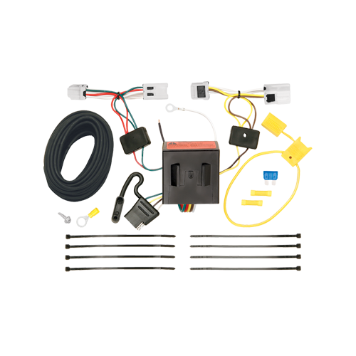 Se adapta al paquete de enganche de remolque Nissan NV3500 2012-2021 con cableado plano de 4 + soporte de bola con caída de 2" + bola de 2" + bola de 2-5/16" de Draw-Tite