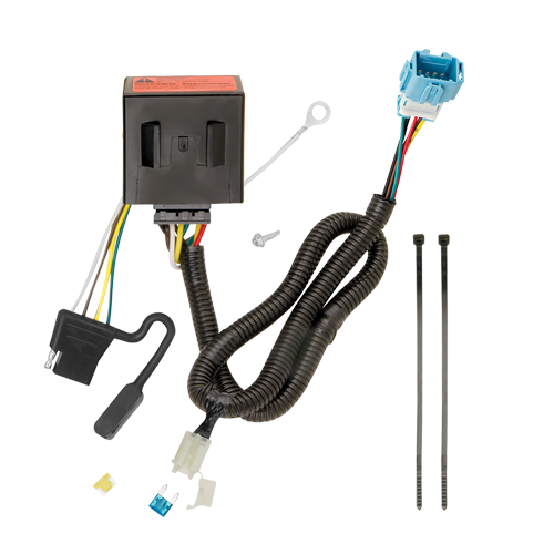 Se adapta al paquete de enganche de remolque Acura RDX 2013-2018 con cableado plano de 4 + kit de montaje de bola de inicio con caída de 2" y bola de 2" + bola de 1-7/8" de Draw-Tite