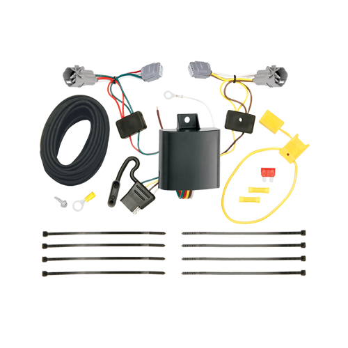 Fits 2012-2016 Subaru Impreza 4-Flat Vehicle End Trailer Wiring Harness + Wiring Bracket + Wiring Tester + Electric Grease (For Wagon, Except WRX Sti Models) By Tekonsha