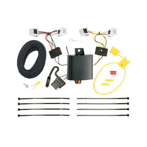 Se adapta al paquete de remolque con enganche de remolque Nissan Sentra 2013-2022 con arnés de cableado de 4 planos + barra de tracción + bola de 1-7/8" + enganche doble y cerraduras de acoplador (excluye: modelos SR y SV) de Draw-Tite