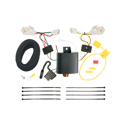 Se adapta al paquete de enganche de remolque KIA Forte 2014-2018 con arnés de cableado plano de 4 + soporte + probador (para modelos Sedan) de Reese Towpower