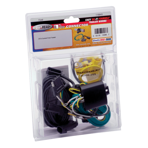 Fits 2015-2023 Ford Transit-250 Vehicle End Wiring Harness 5-Way Flat (Excludes: Cab & Chassis and the Cutaway Models) By Tekonsha