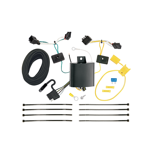 Se adapta al paquete de enganche de remolque Volkswagen Passat 2012-2019 con arnés de cableado plano de 4 + barra de tracción + bola de 1-7/8" + cubierta de enganche + bloqueo de enganche (para modelos sedán) de Draw-Tite