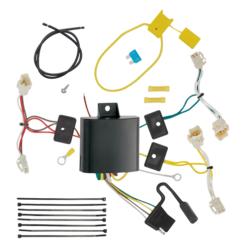 Se adapta al paquete de enganche de remolque Toyota Sienna 2015-2020 con arnés de cableado de 4 planos + soporte de bola de enganche de elevación ajustable con bola de 2" + pasador/clip + soporte de cableado (excluye: modelos SE) de Reese Towpower