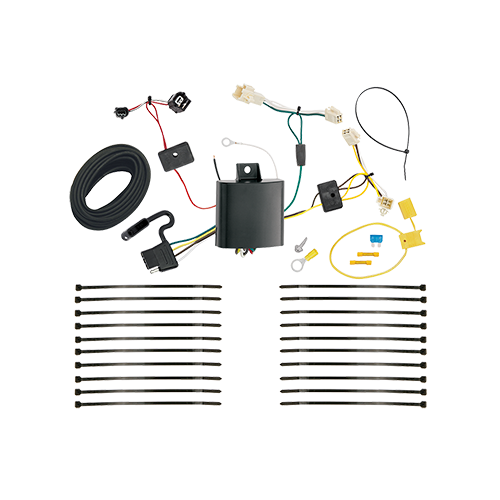 Se adapta al paquete de enganche de remolque Toyota Prius 2016-2019 con arnés de cableado de 4 planos + barra de tracción + bolas intercambiables de 1-7/8" y 2" + bloqueo de enganche de Draw-Tite