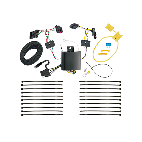 Fits 2016-2019 BMW X1 Trailer Hitch Tow PKG w/ 5-Flat Wiring Harness By Reese Towpower