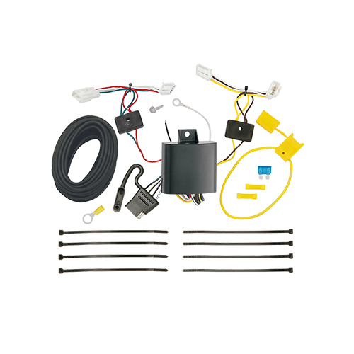 Se adapta al paquete de enganche de remolque Toyota Corolla 2019-2022 con arnés de cableado de 4 planos + barra de tracción + bola de 1-7/8" + cubierta de enganche + enganche doble y cerraduras de acoplador (para modelos Hatchback) de Reese Towpower