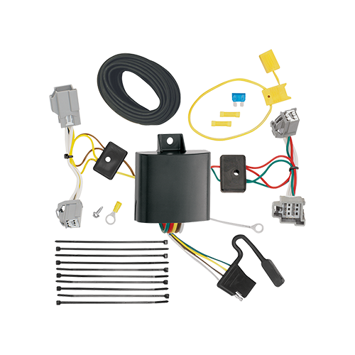 Se adapta al paquete de enganche de remolque Volvo XC60 2014-2017 con control de freno piloto serie Pro + adaptador de cableado BC genérico + cableado RV de 7 vías de Draw-Tite