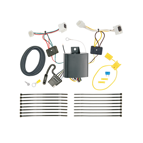 Se adapta al paquete de enganche de remolque Mazda CX-5 2017-2021 con arnés de cableado plano de 4 + barra de tracción + bola de 1-7/8" + bola de 2" + cubierta de enganche (excluye: modelos con motor diésel) de Draw-Tite