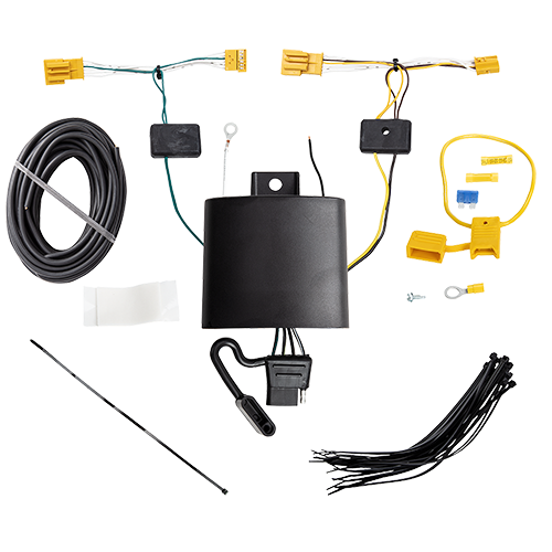 Se adapta al paquete de enganche de remolque Mercedes-Benz GLB35 AMG 2021-2022 con cableado plano de 4 + kit de inicio táctico de enclavamiento con caída de 3-1/4" y bola de 2" de Reese Towpower