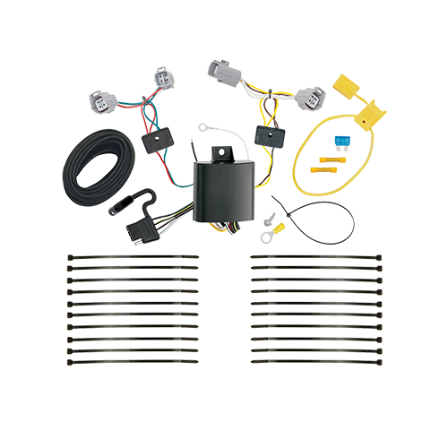 Se adapta al paquete de enganche de remolque Toyota C-HR 2018-2022 con arnés de cableado de 4 planos + barra de tracción + bola de 1-7/8" + soporte de cableado + cubierta de enganche de Draw-Tite