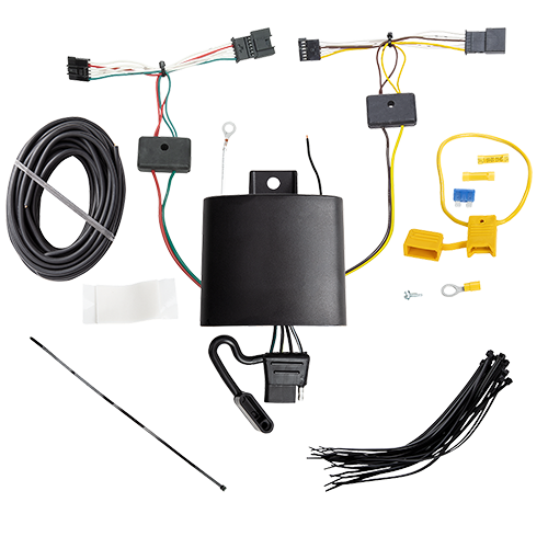 Se adapta al paquete de enganche de remolque Volvo XC60 2018-2023 con cableado RV de 7 vías + bola de 2" y 2-5/16" + soporte de caída de Reese Towpower