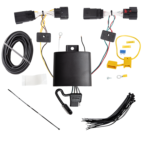 Fits 2019-2023 Lincoln Nautilus Trailer Hitch Tow PKG w/ 4-Flat Wiring + Starter Kit Ball Mount w/ 2" Drop & 2" Ball + 1-7/8" Ball + Wiring Bracket + Dual Hitch & Coupler Locks + Hitch Cover + Wiring Tester + Ball Lube + Electric Grease + Ball Wrench