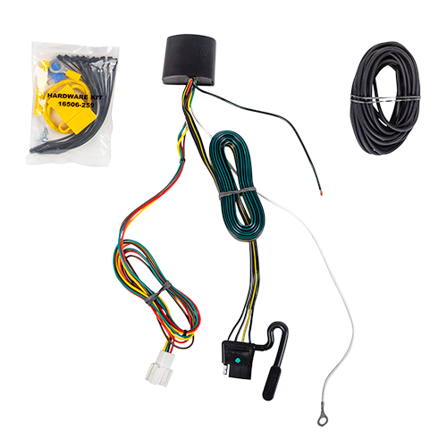 Fits 2019-2022 Acura RDX Trailer Hitch Tow PKG w/ 4-Flat Wiring Harness + Draw-Bar + 1-7/8" + 2" Ball + Hitch Lock (For Without +12V Power Provision Models) By Draw-Tite