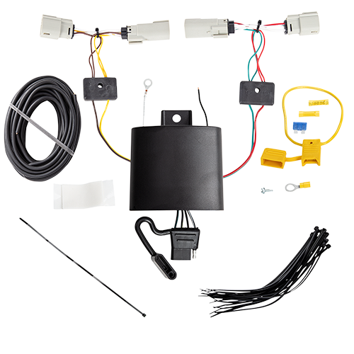 Se adapta al paquete de enganche de remolque Ford Edge 2019-2023 con cableado plano de 4 + soporte de bola con caída de 4" + bola de 2" (excluye: modelos de titanio) de Draw-Tite