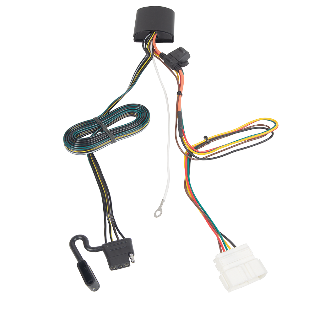 Se adapta al paquete de enganche de remolque Honda Passport 2019-2023 con cableado plano de 4 + soporte de bola ajustable + pasador/clip + bola de 1-7/8" + soporte de cableado + cubierta de enganche de Draw-Tite