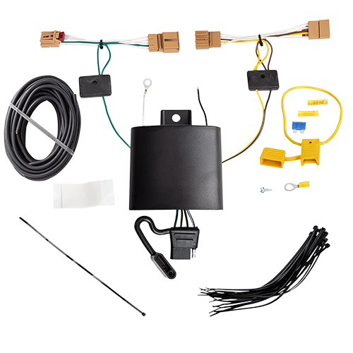 Se adapta al cableado de 7 vías Volkswagen Tiguan RV 2018-2018 + control de freno piloto serie Pro + adaptador de cableado BC genérico + probador 2 en 1 y adaptador de 7 a 4 vías de Tekonsha